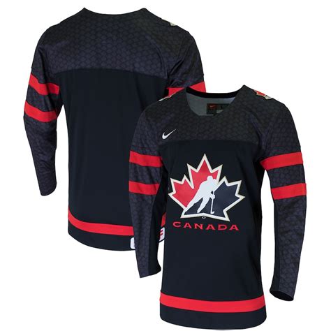 men's nike black hockey canada 2022 replica jersey|nike red hockey canada jersey.